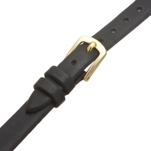 Vista 3 de Hadley-Roma Women's Genuine Leather Strap Watchband Negro