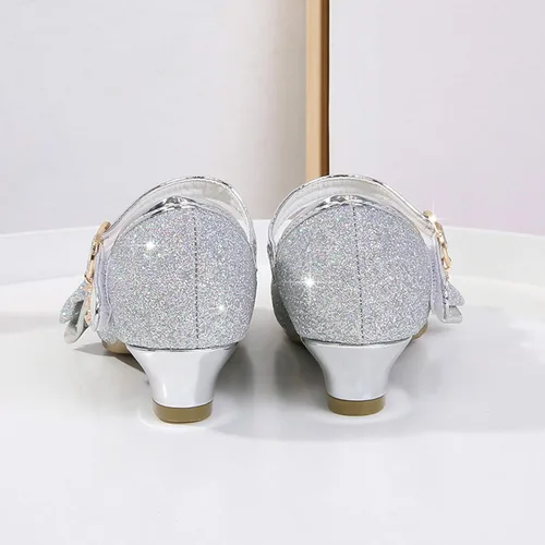 Vista 5 de Cadidi Dinos Zapatos de vestir para niñas, zapatos de fiesta de boda, zapatos de tacón Mary Jane Princesa (bebéniño pequeñoniño grande)