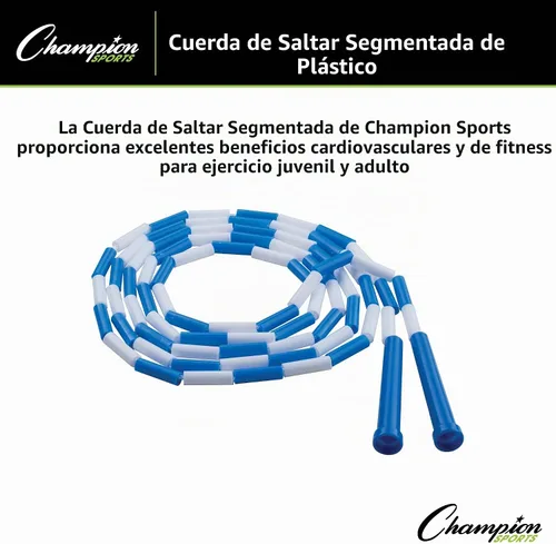 Vista 3 de Champion Sports Plastic Segmented Jump Rope