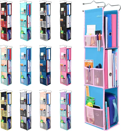 Vista 8 de Abra Company - Organizador colgante de 3 repisas para armario, con tela saludable para niños, respetuosa con el medio ambiente, banda segura