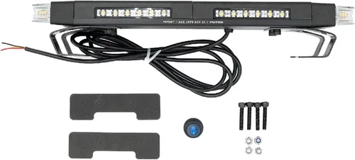 Vista 3 de Putco Hornet™ Barra de Luz Estroboscópica LED Ámbar Sigilosa para Techo, Barra de Luz LED de 16" de Largo - Estroboscópica Ámbar