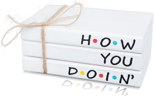Vista 14 de Linda decoración de escritorio de oficina, mini libros de imitación inspiradores de madera para decoración, regalos para mujeres y niños - P.S. You