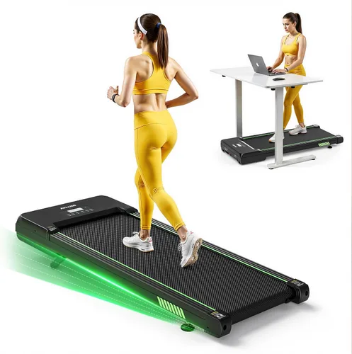 Vista 7 de AKLUER Walking Pad Treadmill with 12% Auto Incline Adjustable Handlebar Negro mate