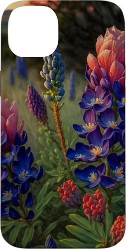 Vista 15 de Texas Rose Colored Bluebonnets Case for iPhone 17
