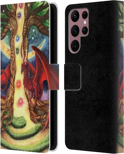Vista 294 de Head Case Designs Officially Licensed Carla Morrow Galactic Entrancement Dragons Leather Wallet Case Compatible with Samsung Galaxy A07 4G