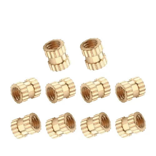 Vista 13 de Tuercas moleteadas de rosca hembra M2x3mm OD Tuercas de inserción roscadas de latón Tuercas de incrustación hidráulicas soldadas juntas Kit surtido
