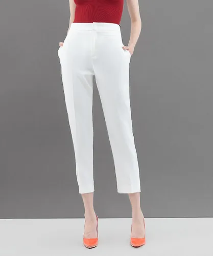 Vista 6 de SIXDO Womens Work Pants High Rise Woven Straight Leg Cropped Regular Fit Office Trousers