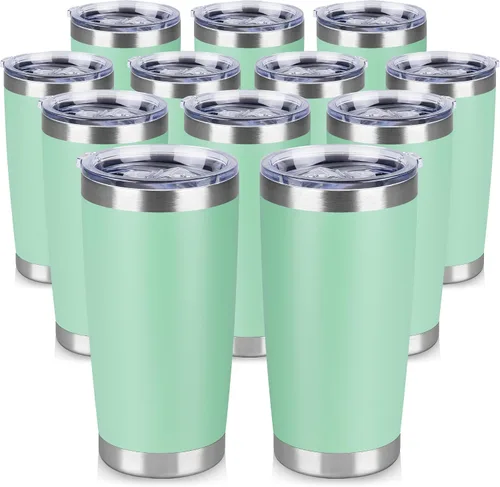 Vista 7 de Vaso Térmico de 20 oz de Acero Inoxidable Vasos Térmicos a Granel con Tapa Aislamiento de Doble Pared Tazas de Café Térmicas para Bebidas Calientes