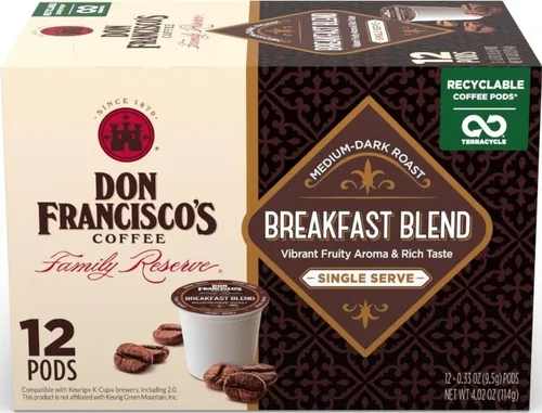 Vista 12 de Don Francisco’s Coffee Double French; cápsulas reciclables estilo K-Cup, tueste oscuro, compatibles con cafeteras Keurig (72 unidades)