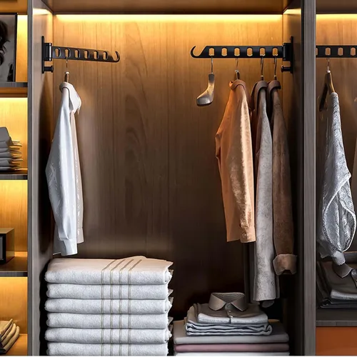 Vista 3 de YSUEFIJO Estantes de secado plegables para ropa sucia, soporte de pared, resistente para ropa sucia, estantes plegables para ropa seca, para balcón