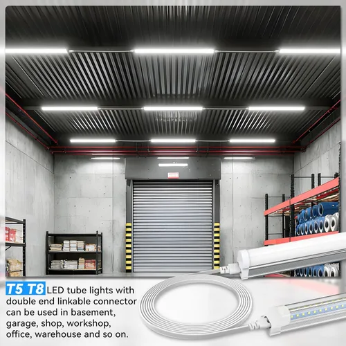 Vista 29 de Paquete de 4 cables de conexión hembra a hembra de 2 pies para luz LED T5 2FT hembra a hembra