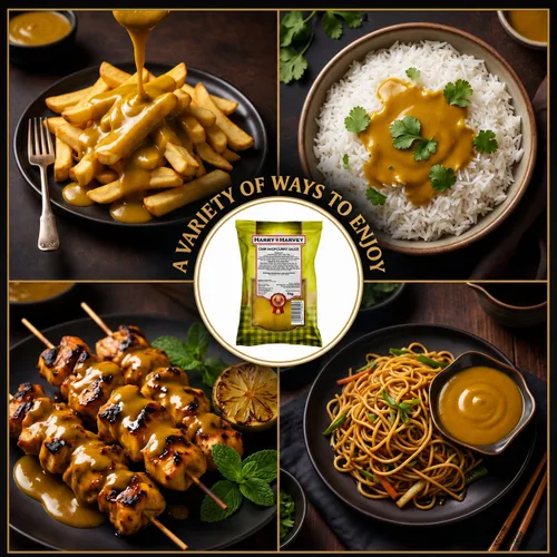 Vista 3 de Harry Harvey 10.58 oz Chip Shop Curry Sauce Powder, Chippy, Takeaway Chips Curries. Como lo utilizan Chippies y Fish Shops