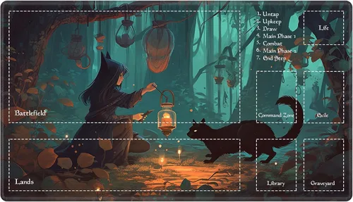 Vista 84 de Alfombra de juego con zonas para juego de cartas MTG, alfombras de juego de mesa, alfombras de juego de mesa de Magic, 61x35.5 cm, alfombra de juego