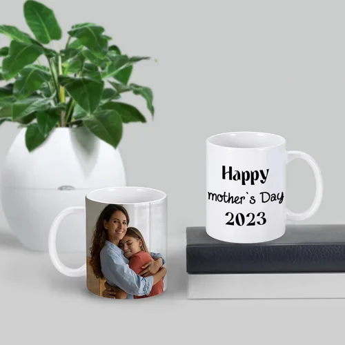 Vista 6 de Taza personalizada, taza de café personalizada con logotipo de texto fotográfico, taza de té de cerámica personalizada, taza de café personalizada