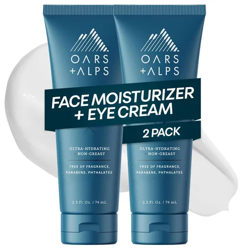 Vista 9 de Oars + Alps Hidratante facial antienvejecimiento y crema para ojos, hidratante para la piel con manteca de karité y aceite de jojoba, ligero,