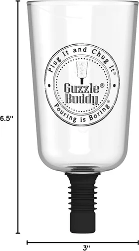 Vista 7 de Guzzle Buddy El mejor vaso de cerveza, regalo práctico, sé el alma de la fiesta, todo en uno, manera segura y fácil de disfrutar del alcohol, taza