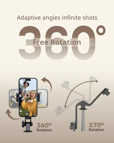 Vista 3 de UBeesize Trípode para selfie stick para iPhone y Android, trípode extensible de 52 pulgadas con control remoto, palos de selfie portátiles