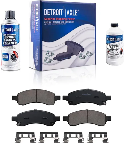 Vista 73 de Detroit Axle - Pastillas de freno traseras para Toyota Prius 2012-2015 Prius Plug-In 2017-2018 Corolla iM 2016 Sion iM 2011-2017 Lexus CT200h