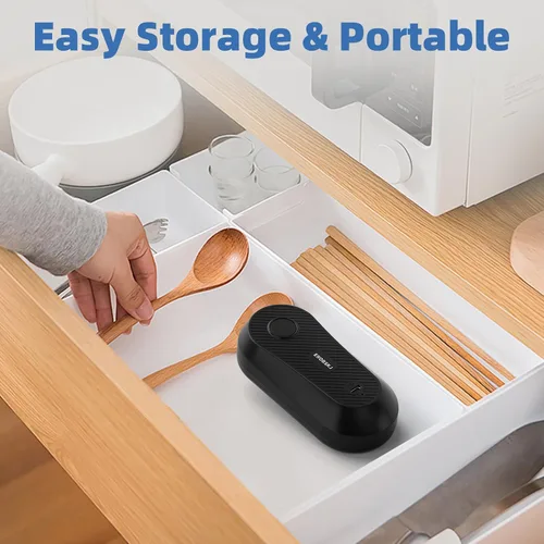 Vista 7 de Abrelatas eléctrico, abrelatas recargables para personas mayores y artritis, abrelatas automático de un solo toque, manos libres, borde liso