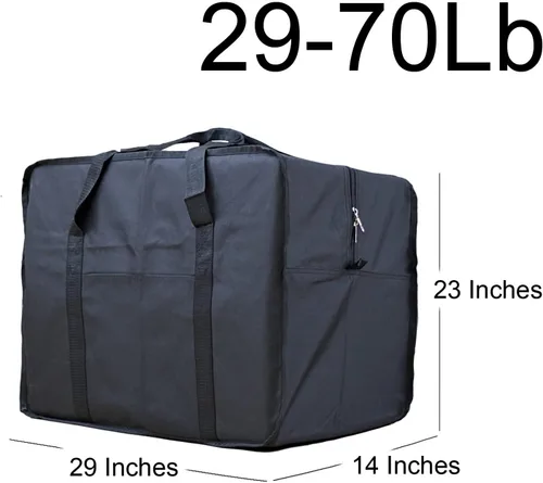 Vista 7 de Bolsa de viaje de carga cuadrada de 24 pulgadas Bolsa Maleta de Lona 50 Lb Cap equipaje Tote, Negro