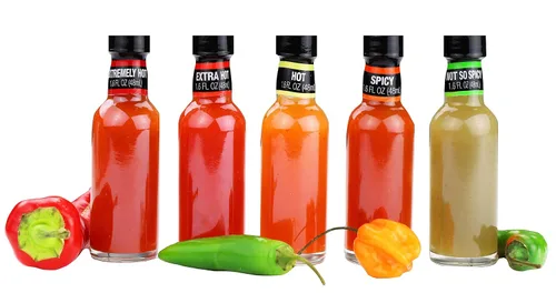 Vista 3 de Thoughtfully Gifts - Salsas picantes para llevar, edición casera, juego de 5 sabores únicos, 1.6 onzas líquidas cada uno