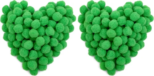Vista 22 de MORFEN 150 pompones, pompones negros de 1 pulgada, bolas de pompón mullido, pequeños pompones para manualidades, proyectos de manualidades