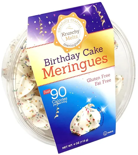 Vista 25 de Krunchy Melts Galletas originales de merengue Sabor S'mores Solo 90 calorías por porción Sin grasa, sin gluten, sin lácteos (4 onzas)