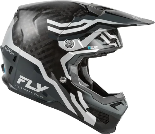 Vista 4 de FLY Racing Casco juvenil Formula S Carbon Byte MX - Aprobado por ECE/DOT, carcasa de carbono, equipo de protección avanzada para motocross, juvenil L
