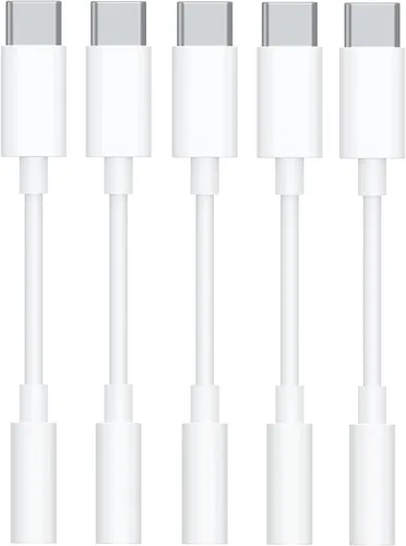 Vista 8 de [Certificado MFi de Apple] Adaptador de auriculares Apple iPhone 14 Pro Max, paquete de 2 conectores Lightning a conector de auriculares de 0.138