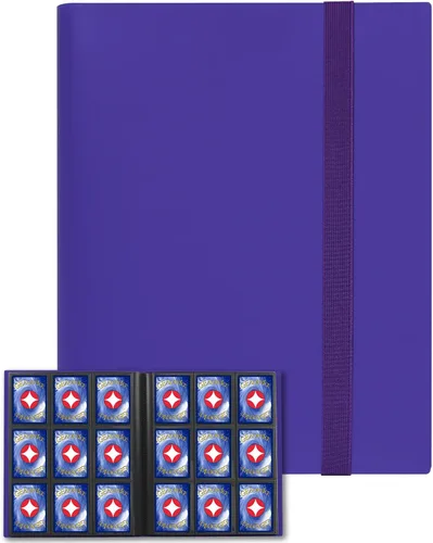 Vista 10 de GEAoffice Carpeta de tarjetas, 9 bolsillos, carpeta de álbum de tarjetas intercambiables, carpeta de bolsillo de carga lateral 360 para tarjetas