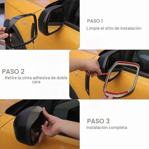 Vista 6 de Cubierta protectora de cejas para espejo lateral Bronco Sport para espejo lateral compatible con Ford Bronco Sport 2021 2022 2023, accesorios