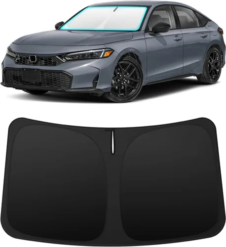 Vista 135 de INSAUTO Accesorios para parasol de parabrisas de ajuste personalizado para Acura RDX 2019-2026, parasol plegable para ventana delantera, reflector