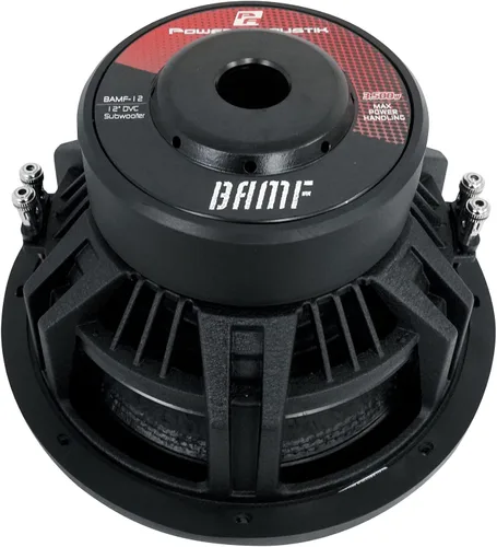 Vista 6 de Power Acoustik BAMF-124 BAMF Series Subwoofer (12", 3,500 vatios máximo, doble 4Ω), negro