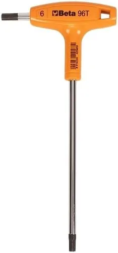 Vista 11 de Beta 96T Llave Hexagonal con Mango en T Métrica de 2.5mm Llave Allen Ergonómica de Alto Torque con Puntas Hexagonales Duales Agujero