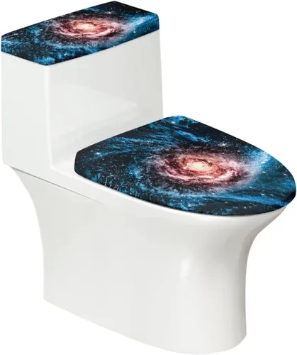 Vista 36 de Juego de decoración de baño de 2 piezas con diseño de muñeco de nieve de Navidad, cubierta de tanque para asiento de inodoro