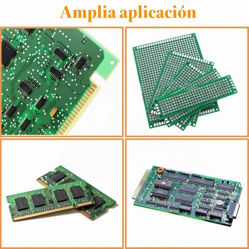 Vista 5 de 48 piezas de kit de placa PCB de doble cara para soldadura DIY y prototipos de placas de circuito para proyectos electrónicos, compatible con kits