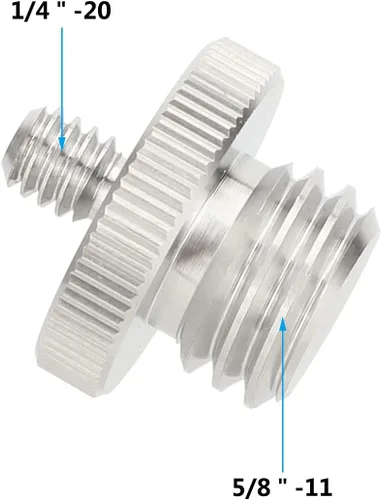 Vista 4 de CAMVATE Adaptador macho de 5/8"-11 a 1/4"-20 macho para trípode nivel láser Bosch