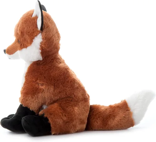 Vista 3 de The Petting Zoo - Animal de peluche de zorro, regalos para niños, animales salvajes del zoológico, juguete de peluche de zorro 30 cm