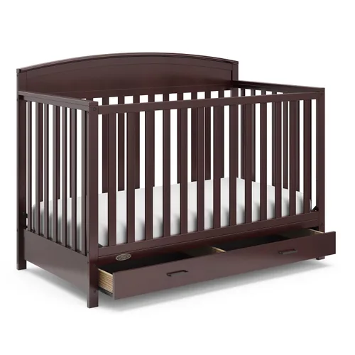 Vista 27 de Graco Benton - Cuna convertible 5 en 1 con cajón, certificado GREENGUARD Gold, se convierte de cuna de bebé a cama infantil, sofá cama y cama