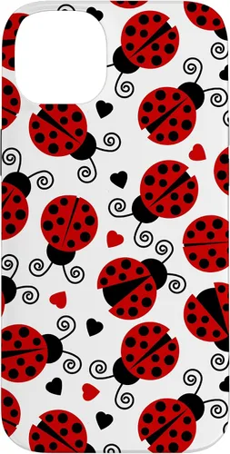 Vista 15 de Carcasa para iPhone 17 de mariquitas y corazones