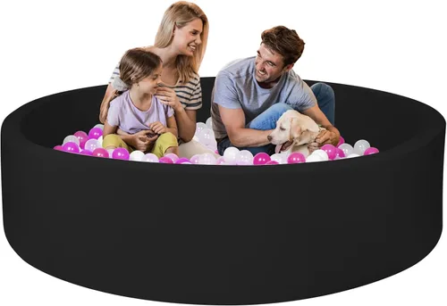 Vista 12 de Fosa de pelotas de espuma, 35" x 12" Fosas de pelotas para niños pequeños, Piscina de pelotas redonda suave para bebés y niños pequeños, Regalo