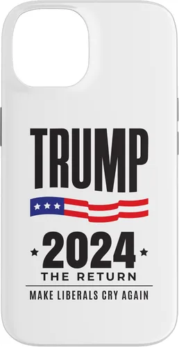 Vista 4 de iPhone 13 Pro Max Trump 2024 - The Return - Make Liberals Cry Again - Funda de elección