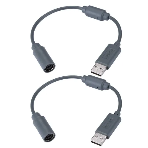 Vista 6 de Cable USB Breakaway para Xbox 360, adaptador USB compatible con Microsoft Xbox 360, controlador con cable para juego, guitarra, héroe, banda