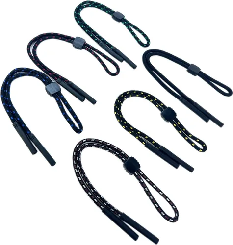 Vista 7 de DECKER Correa de seguridad deportiva para lentes de sol, 6 unidades, soporte para lentes de sol, para hombres y mujeres