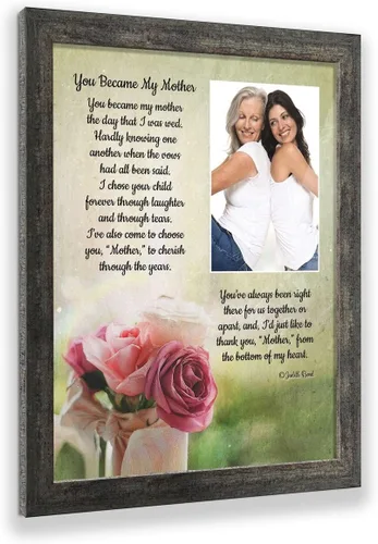 Vista 17 de Crossroads Home Décor Regalos para suegra - Regalos de nuera, You Became My Mother 7346BW