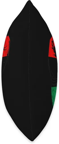 Vista 2 de Pan African Pride Black History Handfist Black History Juneteenth - Almohada de bandera panafricana de la Unia, 16 x 16 pulgadas, multicolor