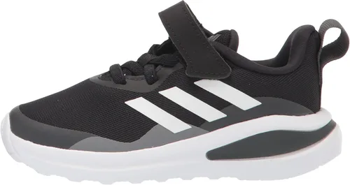Vista 8 de adidas Fortarun - Tenis de correr elásticos unisex para niños Core NegroNube BlancoGris Seis