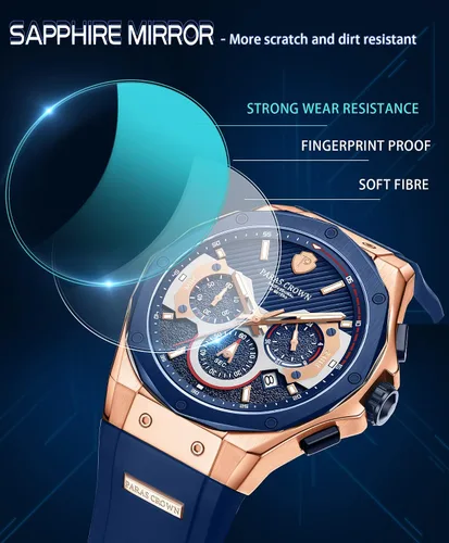 Vista 4 de Paras Crown - Reloj deportivo para hombre, reloj militar para hombre, resistente al agua