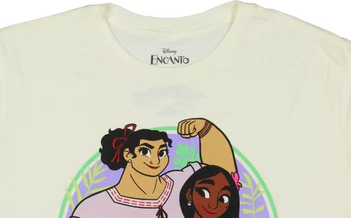 Vista 3 de Disney Encanto Luisa Isabela Mirabel Logo Graphic Print Camiseta para mujer