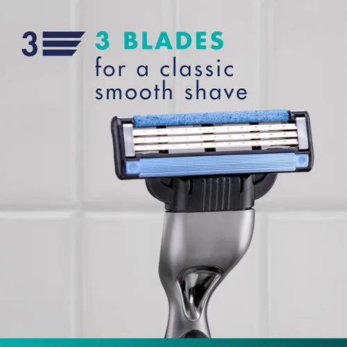 Vista 4 de Gillette Mach3 Maquinilla de afeitar para hombres, 1 mango de afeitar + 2 repuestos de cuchilla
